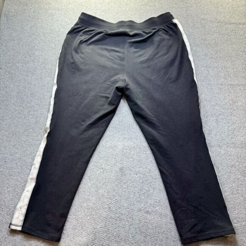 Champion Black Spellout Logo Name Stripe‎ Athletic Pants Men XL  34"-40" Vintage - Picture 7 of 10